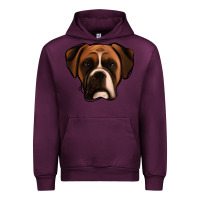 Mauve Wine Boxer Urban Hoodie - Jasminsmagicworld