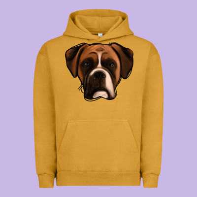 Boxer Urban Hoodie Designed By Jasminsmagicworld