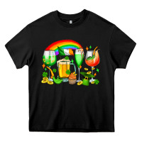 Black wine glasses st. patricks Heavy Core Tee - OliviaCreatesArt