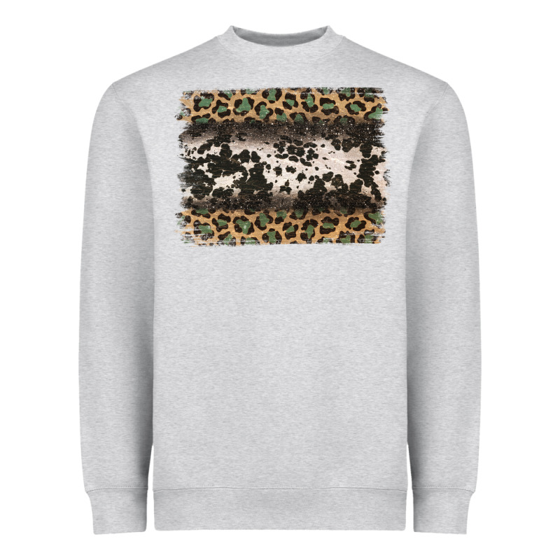 Leopard Cowhide Pattern Background Heavyweight Sweatshirt by Jasminsmagicworld | Teevron