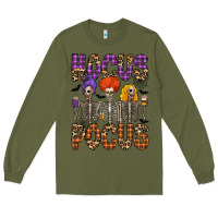 Army Green hocus pocus Long Sleeve Tee - CowhideDigitalArt