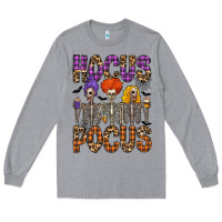 Heather Grey hocus pocus Long Sleeve Tee - CowhideDigitalArt