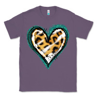 Lavender Glitter Leopard Heart Classic Tee - Jasminsmagicworld