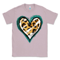 Lilac Glitter Leopard Heart Classic Tee - Jasminsmagicworld