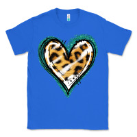True Royal Glitter Leopard Heart Classic Tee - Jasminsmagicworld