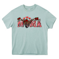 Arona valentine's day mama black highland cow Heavy Core Tee - RanaPortraitStore