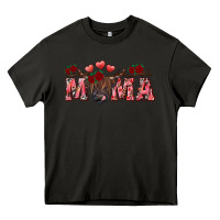Asphalt valentine's day mama black highland cow Heavy Core Tee - RanaPortraitStore
