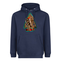 Navy howling wolves arrowhead Heavyweight Hoodie - Jasminsmagicworld