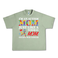 Oil Green LIL Autism Mom Urban Heavy Tee - CowhideDigitalArt