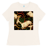 Bone african ethnic animal seamless pattern Ladies Tee - BundleAndBundleShop