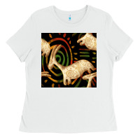 African Ethnic Animal Seamless Pattern Ladies Tee | Teevron