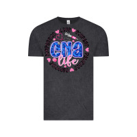 Vintage Black CNA Life Vintage Tee - CowhideDigitalArt