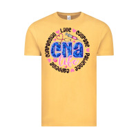 Vintage Mustard CNA Life Vintage Tee - CowhideDigitalArt