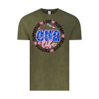 Vintage Olive CNA Life Vintage Tee - CowhideDigitalArt