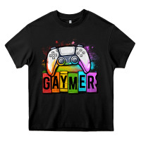 Black gaymer lgbtq gaming Heavy Core Tee - OliviaCreatesArt
