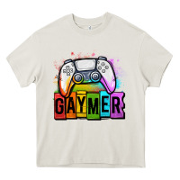 Cream gaymer lgbtq gaming Heavy Core Tee - OliviaCreatesArt