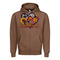 Chestnut basketball hearts Zipper Hoodie - Jasminsmagicworld