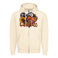 Sandshell basketball hearts Zipper Hoodie - Jasminsmagicworld