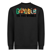 Black gobble til you wobble thanksgiving turkey Heavyweight Sweatshirt - Jasminsmagicworld