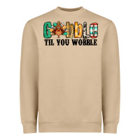 Mushroom gobble til you wobble thanksgiving turkey Heavyweight Sweatshirt - Jasminsmagicworld
