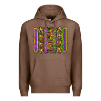 Chestnut mardi gras fleur de lis mask leopard glitter  brushstrokes Premium Hoodie - Artiststas
