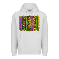 Dove Grey mardi gras fleur de lis mask leopard glitter  brushstrokes Premium Hoodie - Artiststas