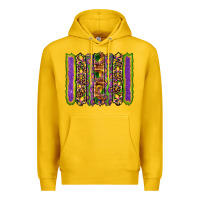 Mardi Gras Fleur De Lis Mask Leopard Glitter  Brushstrokes Premium Hoodie | Teevron