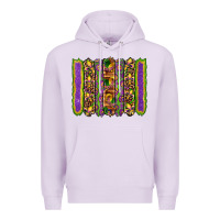 Lilac mardi gras fleur de lis mask leopard glitter  brushstrokes Premium Hoodie - Artiststas