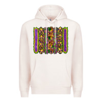Pale Pink mardi gras fleur de lis mask leopard glitter  brushstrokes Premium Hoodie - Artiststas