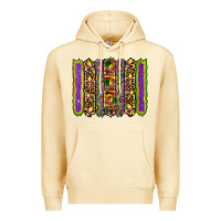Pina Colada mardi gras fleur de lis mask leopard glitter  brushstrokes Premium Hoodie - Artiststas