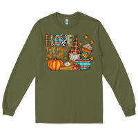 Army Green i love fall most of fall Long Sleeve Tee - CowhideDigitalArt