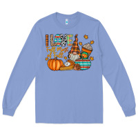 Colony Blue i love fall most of fall Long Sleeve Tee - CowhideDigitalArt