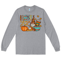 Heather Grey i love fall most of fall Long Sleeve Tee - CowhideDigitalArt