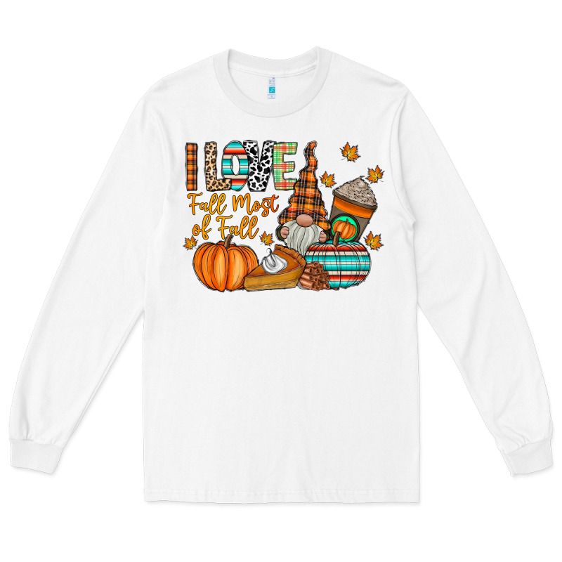 I Love Fall Most Of Fall Long Sleeve Tee by CowhideDigitalArt | Teevron