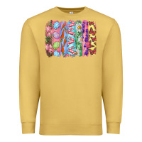 Antique Gold Easter Brushstrokes Premium Sweatshirt - RanaPortraitStore