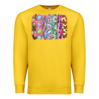 Lemon Easter Brushstrokes Premium Sweatshirt - RanaPortraitStore