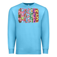 Ocean Blue Easter Brushstrokes Premium Sweatshirt - RanaPortraitStore