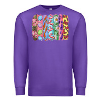 Purple Easter Brushstrokes Premium Sweatshirt - RanaPortraitStore