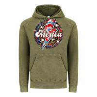 Vintage Olive Western Merica Patriotic Vintage Hoodie - LillyAllenDesigns