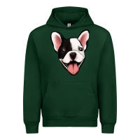 Forest Green French Bulldog Urban Hoodie - Jasminsmagicworld
