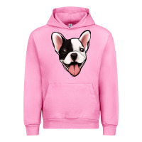 Fuchsia Pink French Bulldog Urban Hoodie - Jasminsmagicworld