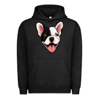 Pigment Black French Bulldog Urban Hoodie - Jasminsmagicworld