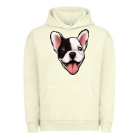 Pigment Pistachio French Bulldog Urban Hoodie - Jasminsmagicworld