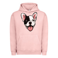 Pigment Salmon French Bulldog Urban Hoodie - Jasminsmagicworld