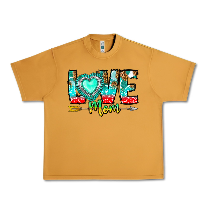 Love Mom Urban Heavy Tee by CowhideDigitalArt | Teevron