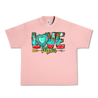 Salmon Love Mom Urban Heavy Tee - CowhideDigitalArt