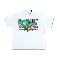 White Love Mom Urban Heavy Tee - CowhideDigitalArt