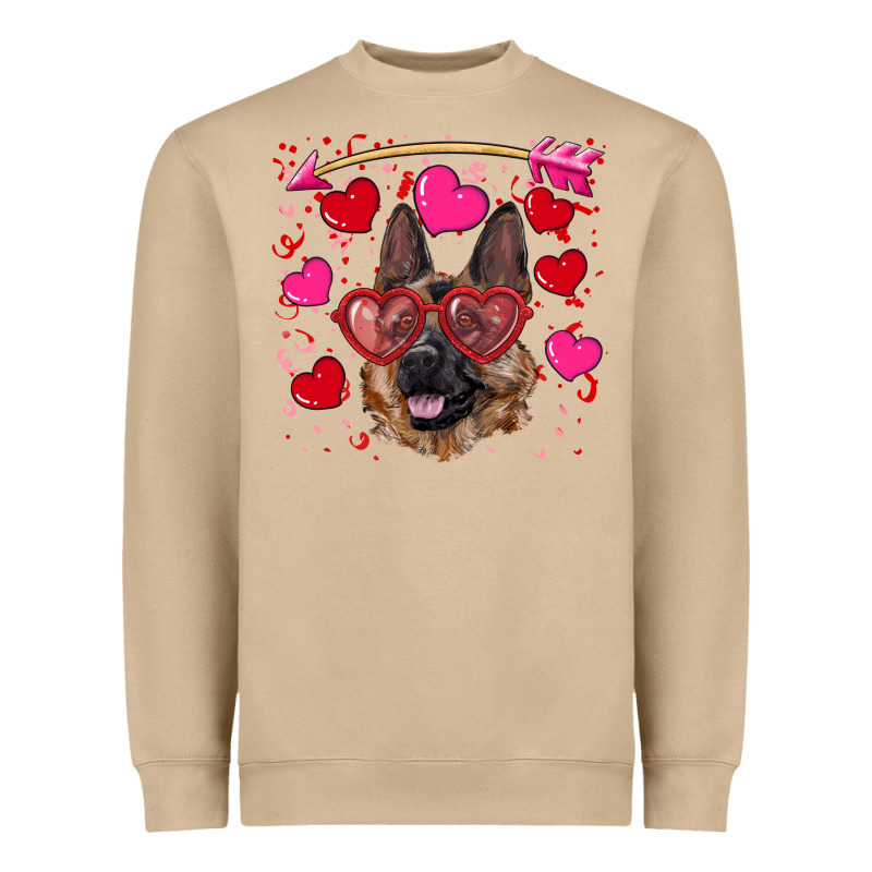 Valentine's German Shepherd Heavyweight Sweatshirt by RanaPortraitStore | Teevron