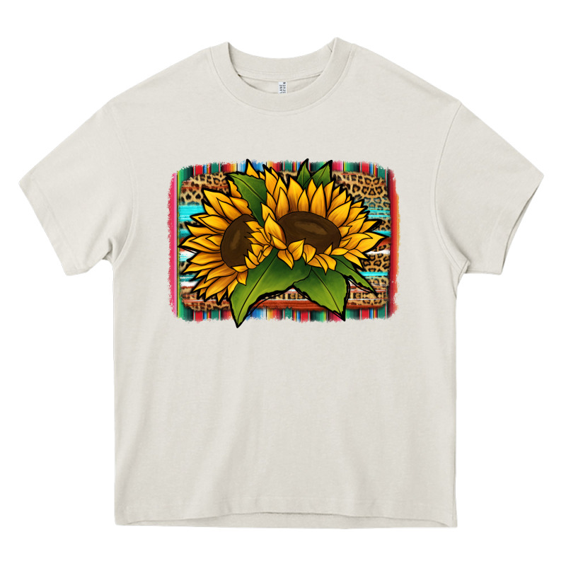 Sunflower Serape Leopard Background Heavy Core Tee by Jasminsmagicworld | Teevron