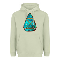 Matcha turquoise arrowhead Heavyweight Hoodie - Jasminsmagicworld